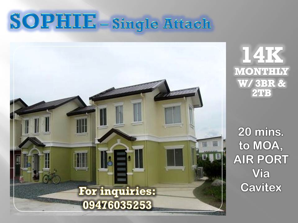 Sophie - Single Attach - 14K Monthly Near Manila