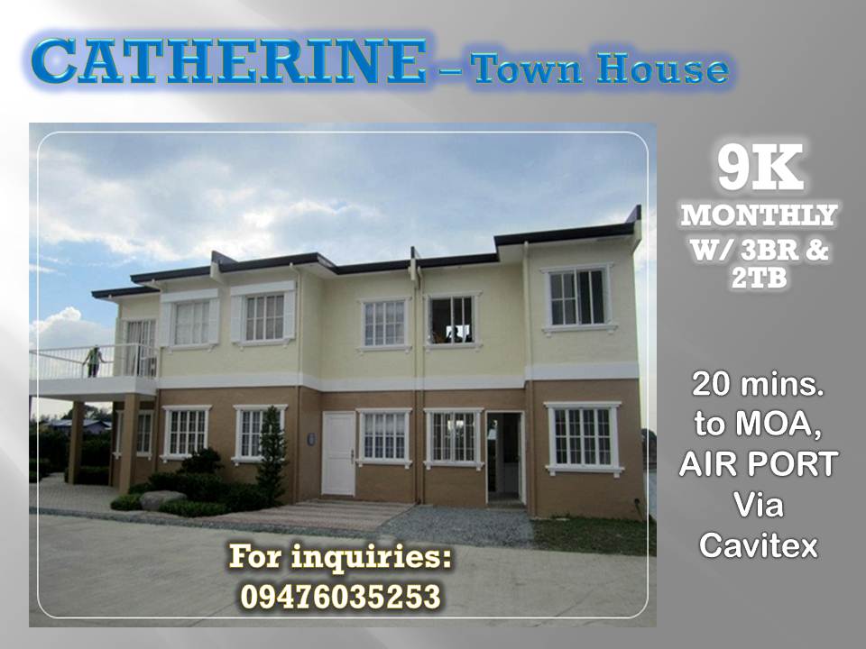 Catherine - Town House - 9K Monthly Near Manila