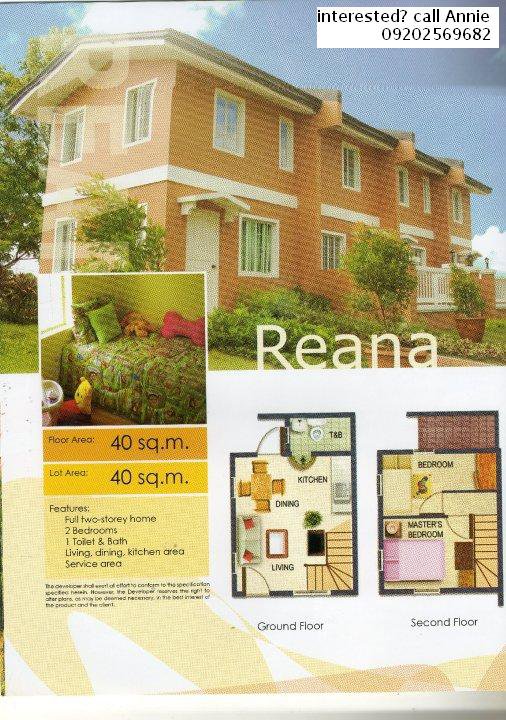 REANA TOWNHOUSE - 2 bedroom, only 1M @ MA of 8,000/month