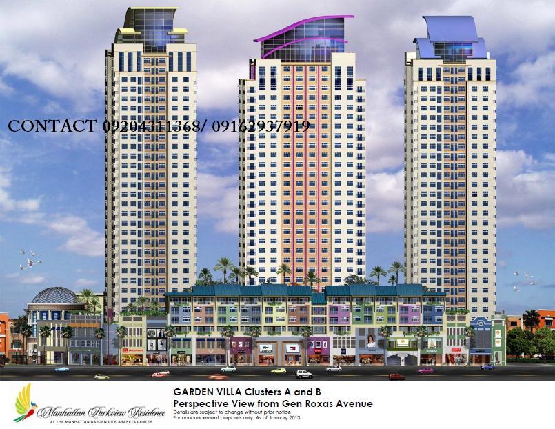 GARDEN VILLAS in MANHATTAN GARDEN CITY: ARANETA CENTER QUEZON CITY