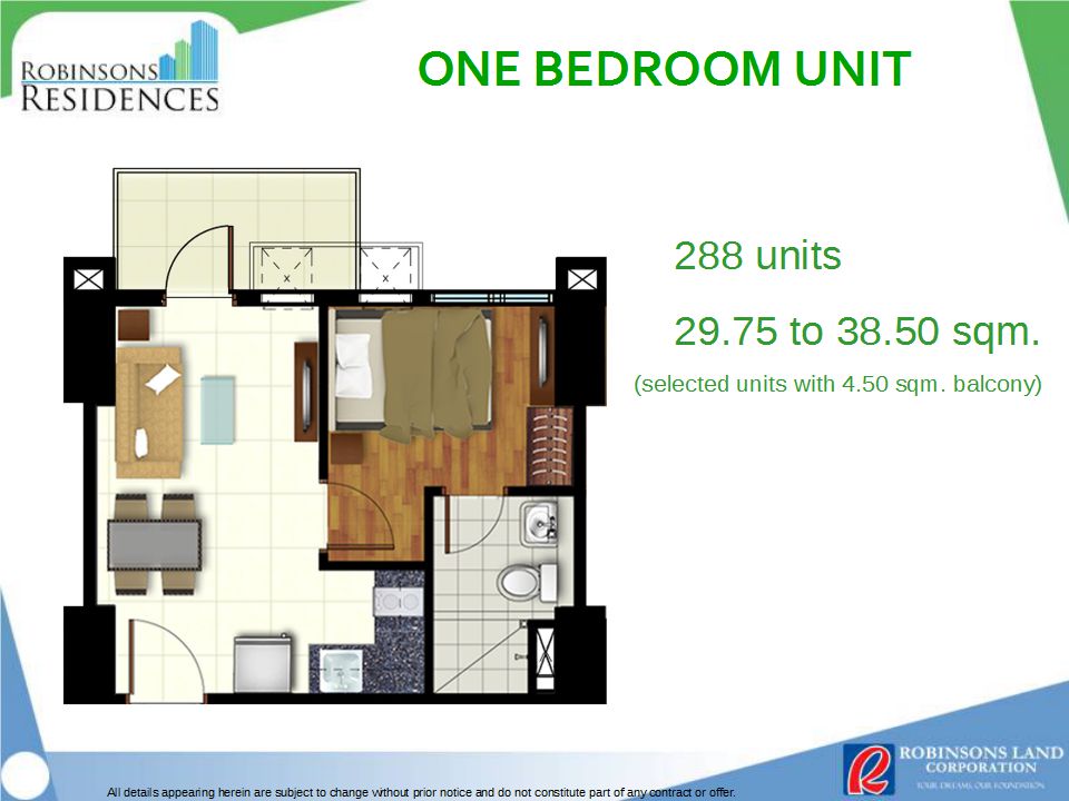 Azalea Place 1BR Floor Plan