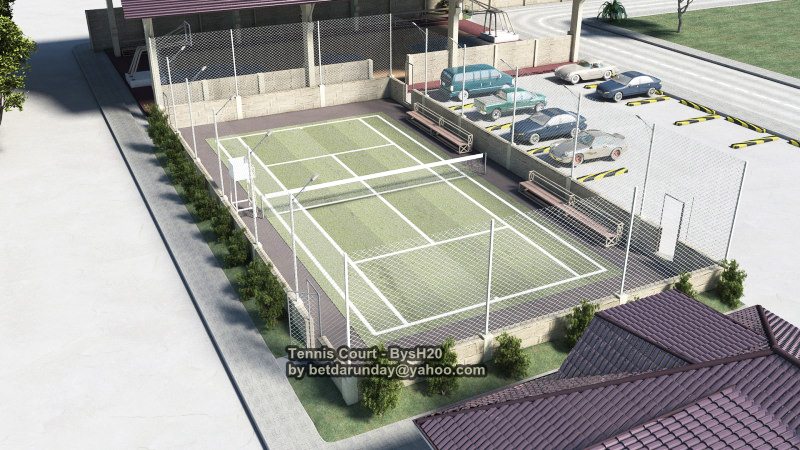 Tenniscourt-Bys