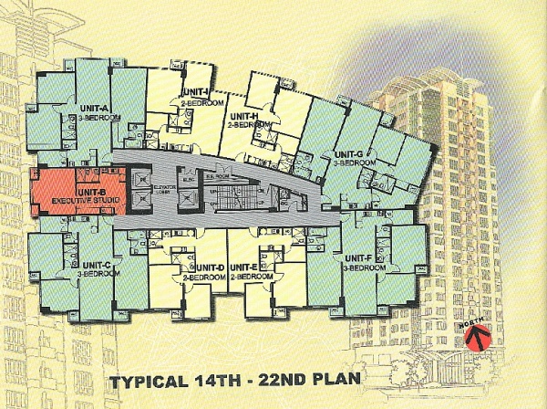 Corner unit floor plan