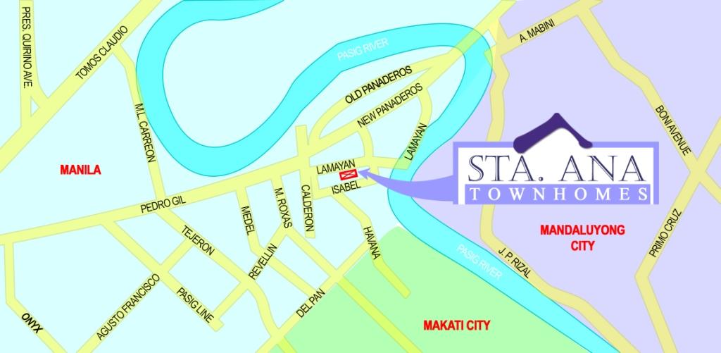 Punta Sta Ana Manila Map 2568 Lamayan Street., Sta. Ana, Manila For Sale: Apartment / Condo /  Townhouse