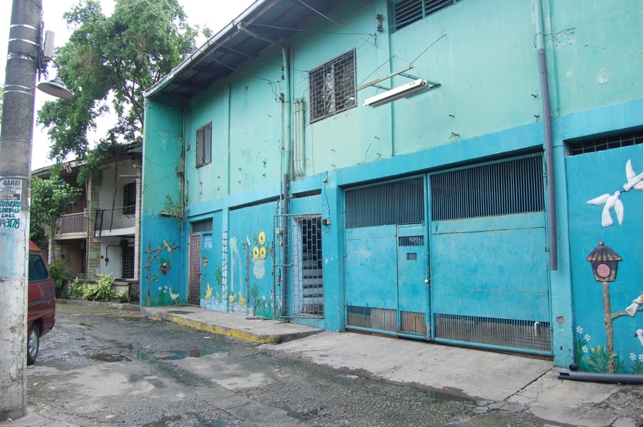 warehouse and clothing manufacturing inside the compound