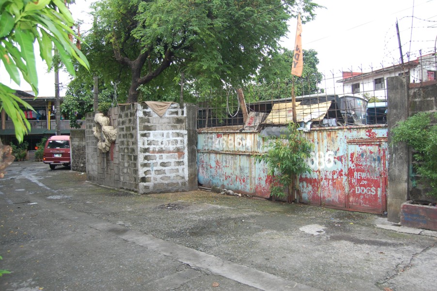 bus garage inside the compound