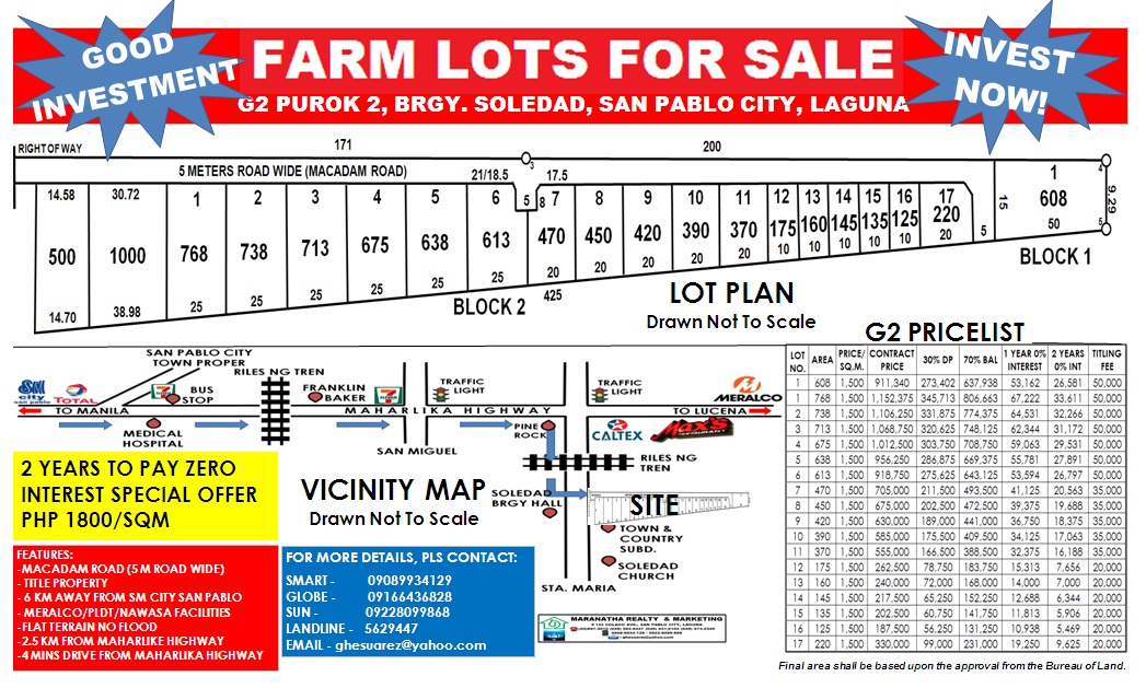 FOR SALE: Lot / Land / Farm Laguna > San Pablo City