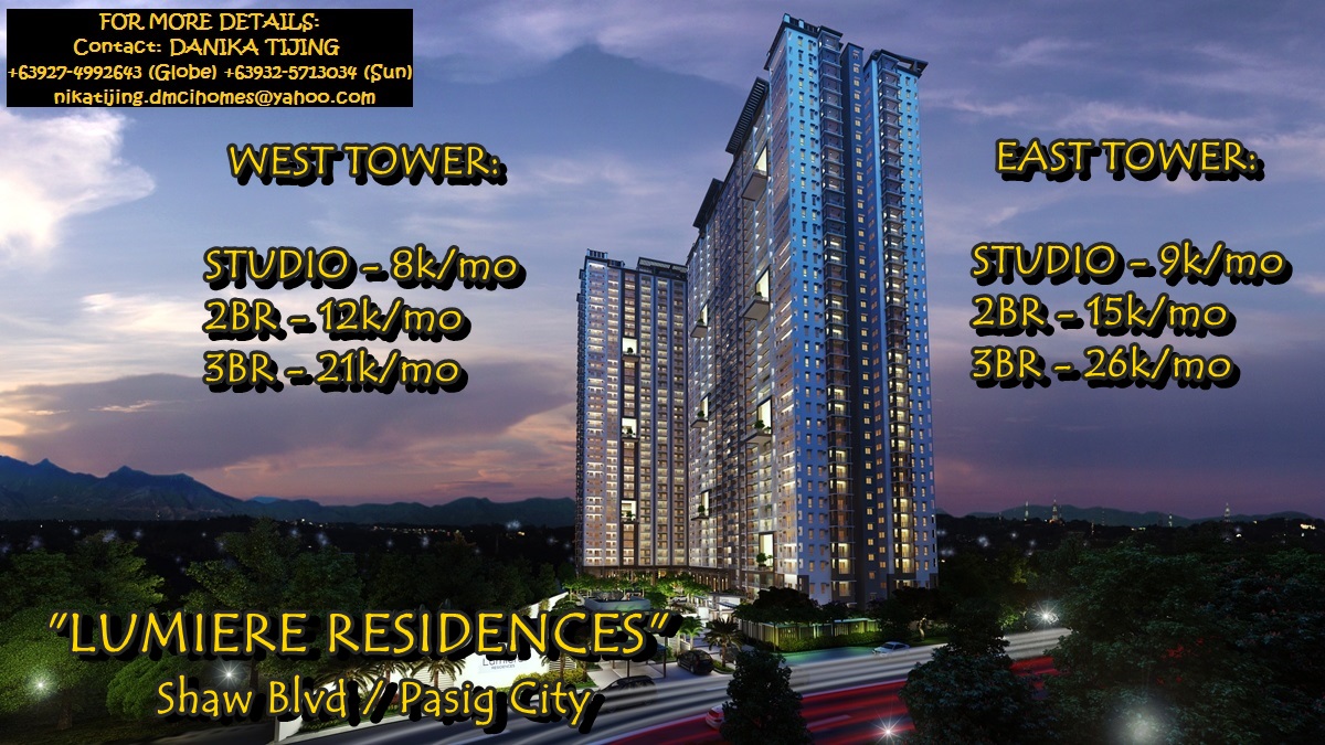 FOR SALE: Apartment / Condo / Townhouse Manila Metropolitan Area > Pasig