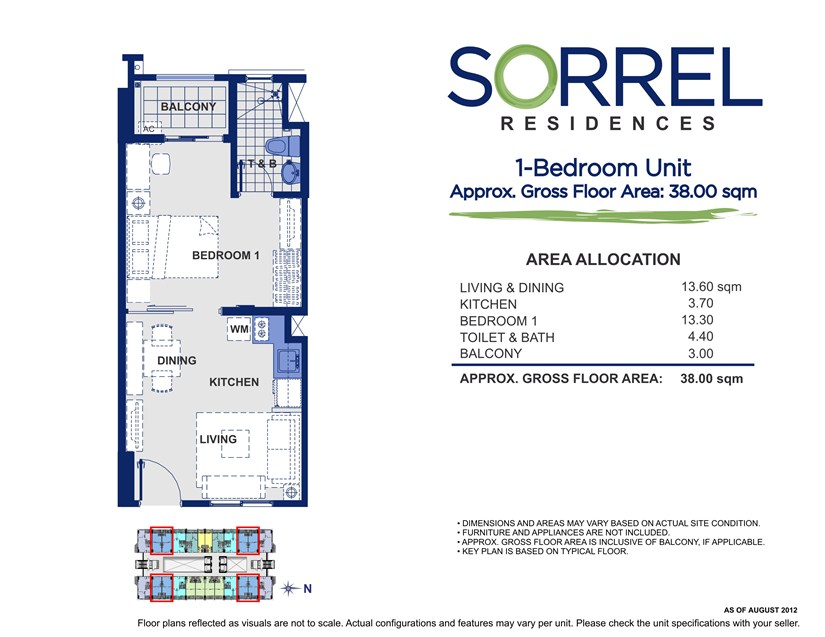 1BR unit 38.00 sqm