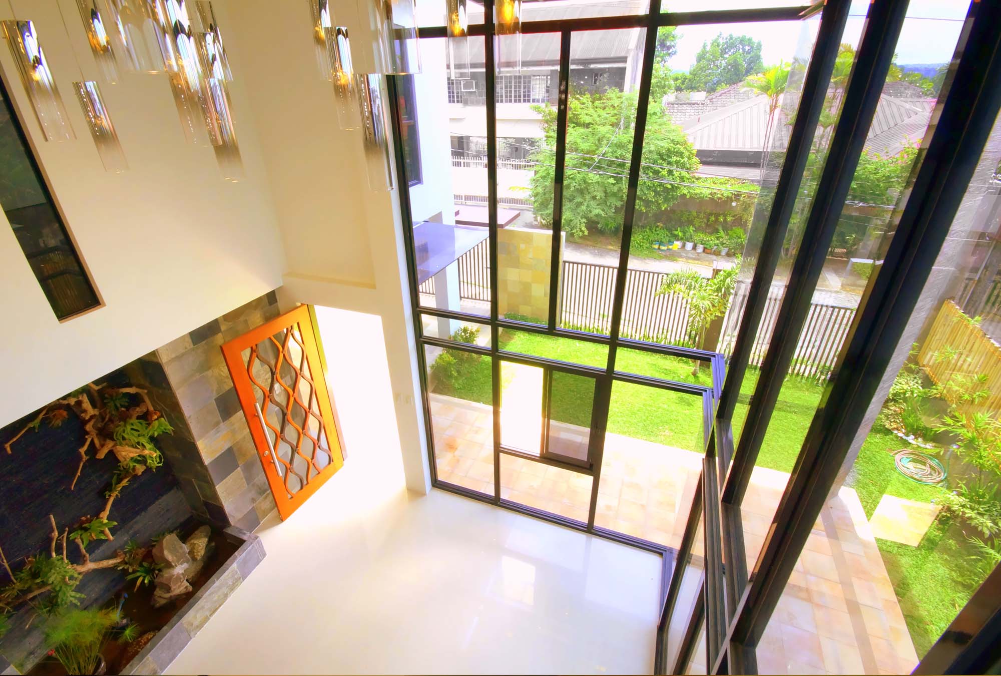 Living Room; Main Entrance; Indoor Pond