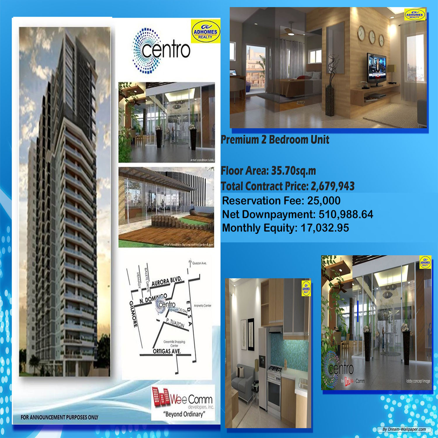 Premium 2 Bedroom Condominium in Quezon City