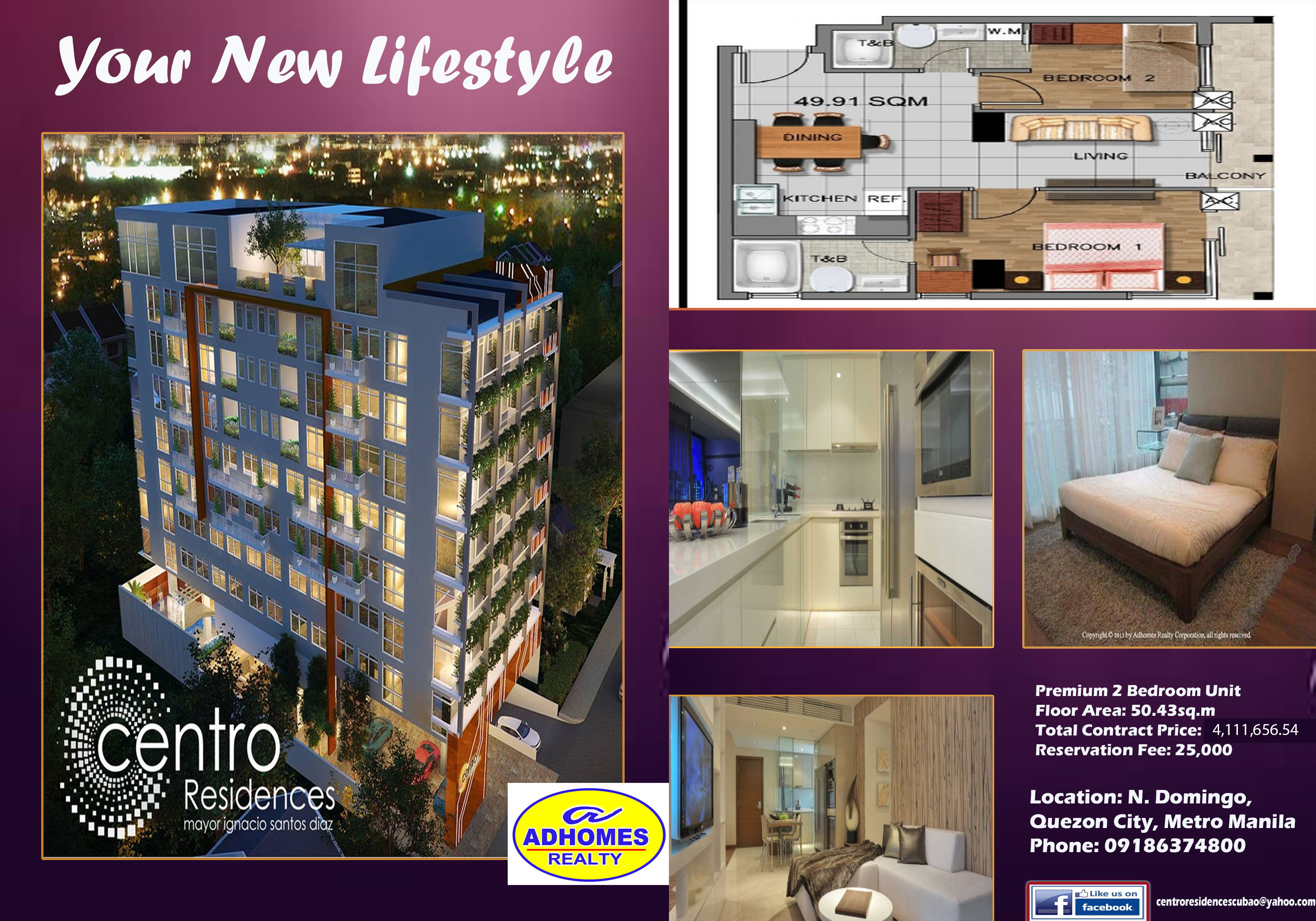 Premium 2 Bedroom Condominium in Quezon City