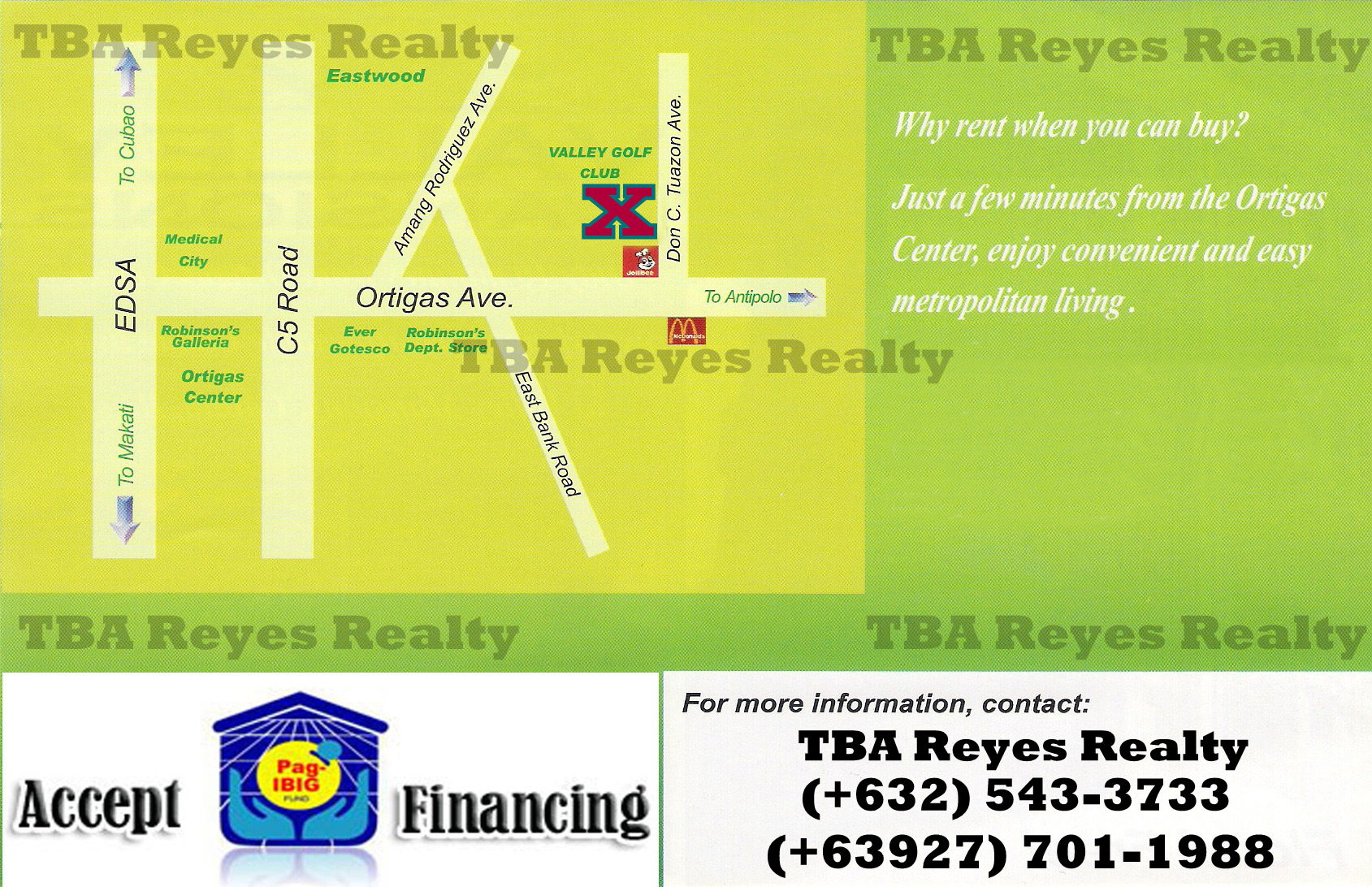 RFO Condo Units in High Elevated area of Cainta along Ortigas Extension â˜… ABSOLUTELY FLOOD-FREE, PAG-IBIG Financing ACCEPTED! - Rent To Own Scheme â˜… RESERVE NOW! Few remaining units available.