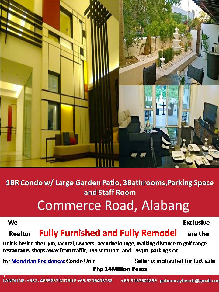 FOR SALE: Apartment / Condo / Townhouse Manila Metropolitan Area > Alabang