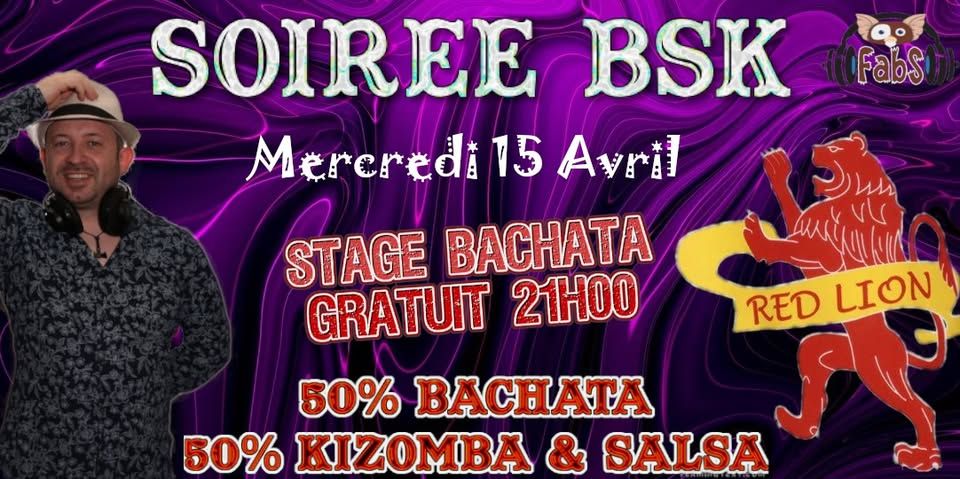 Stage & Soirée 50% Bachata 50% Salsa & Kizomba au Redlion avec FabS