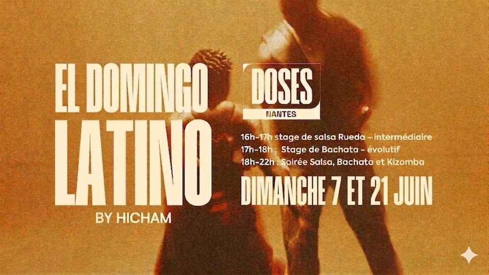 EL DOMINGO LATINO by HICHAM - Cours de salsa & bachata et soirée SBK - Dimanche 7 et 21 juin
