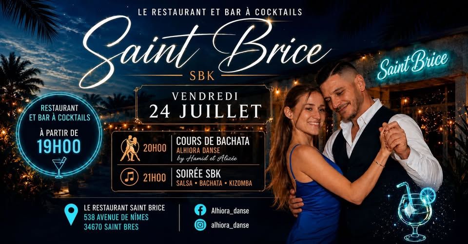 Soirée SBK et Cours Bachata by Alhiora Danse au Saint Brice 🕺💃o