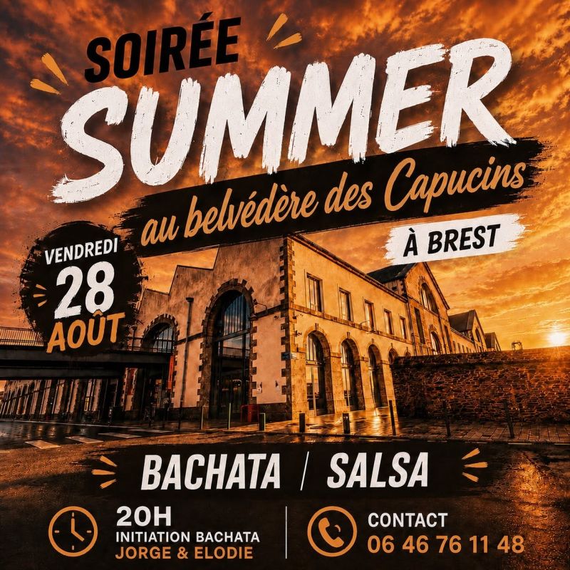 Soirée Summer Bachata & Salsa aux Capucins à Brest