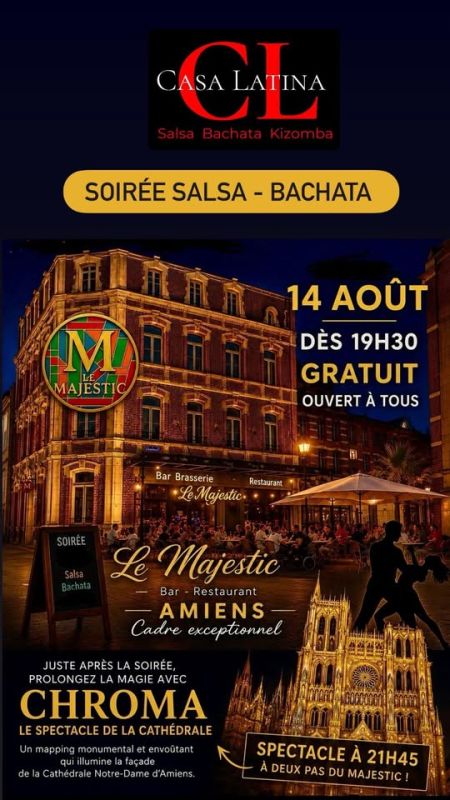 Soirée Salsa Bachata en plein air - Gratuit