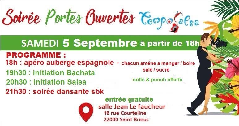 Soirée de rentrée " Portes ouvertes " TEMPO SALSA