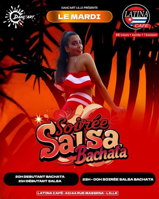 Cours et Soirée Salsa / Bachata à Lille au Latina Café | Le mardi