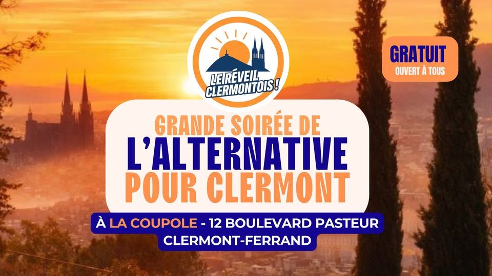 Grande Soirée de l'Alternative pour Clermont-Ferrand
