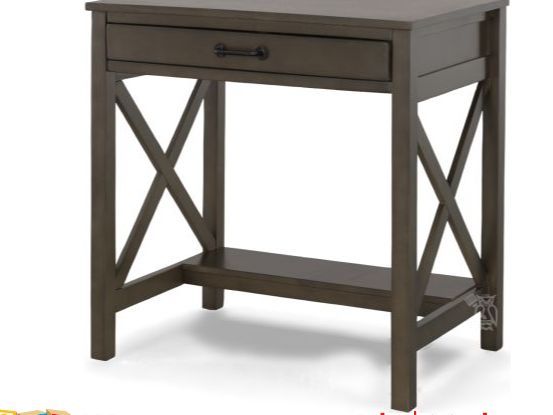 Hobson Desk and Chair Set Gray