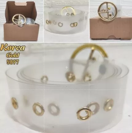 Belt Wanita Dewasa Korea Bening Gold