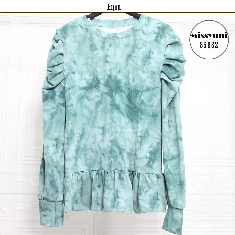 Blouse Tie Dye Balon Babyterry Jumbo Missyuni 85882 Babyterry - bajubaru.id, Belanja Online di bajubaru.id saja 