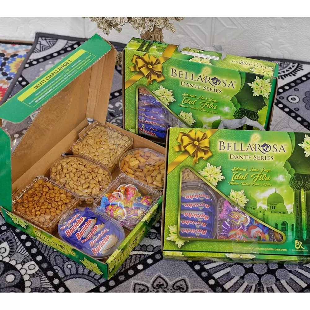 Hampers Lebaran Bellarosa Kue Kering Paket Dante Series 2BR vitamin - bajubaru.id, Belanja Online di bajubaru.id saja 