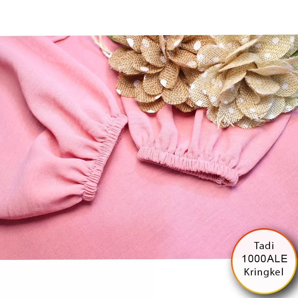 Midi Dress Kringkel Airflow Ruffle Rimpel Keliling Tadi