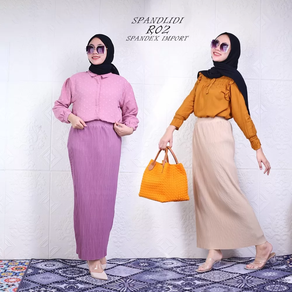 Rok Spand Lidi Tanpa Obras Spandek Import