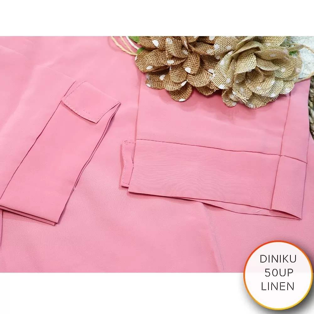 Tunik Wanita Linen Variasi Lipit Depan Diniku