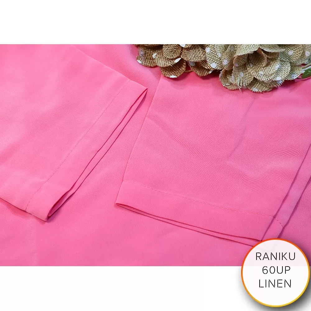 Tunik Linen Premium Variasi Lipit Bawah Raniku