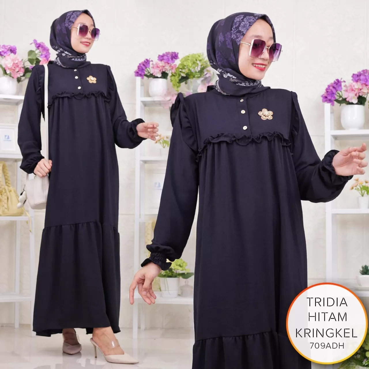 Gamis Busui Kringkel Airflow Jumbo Umpak Keliling Tridiaa 9/3