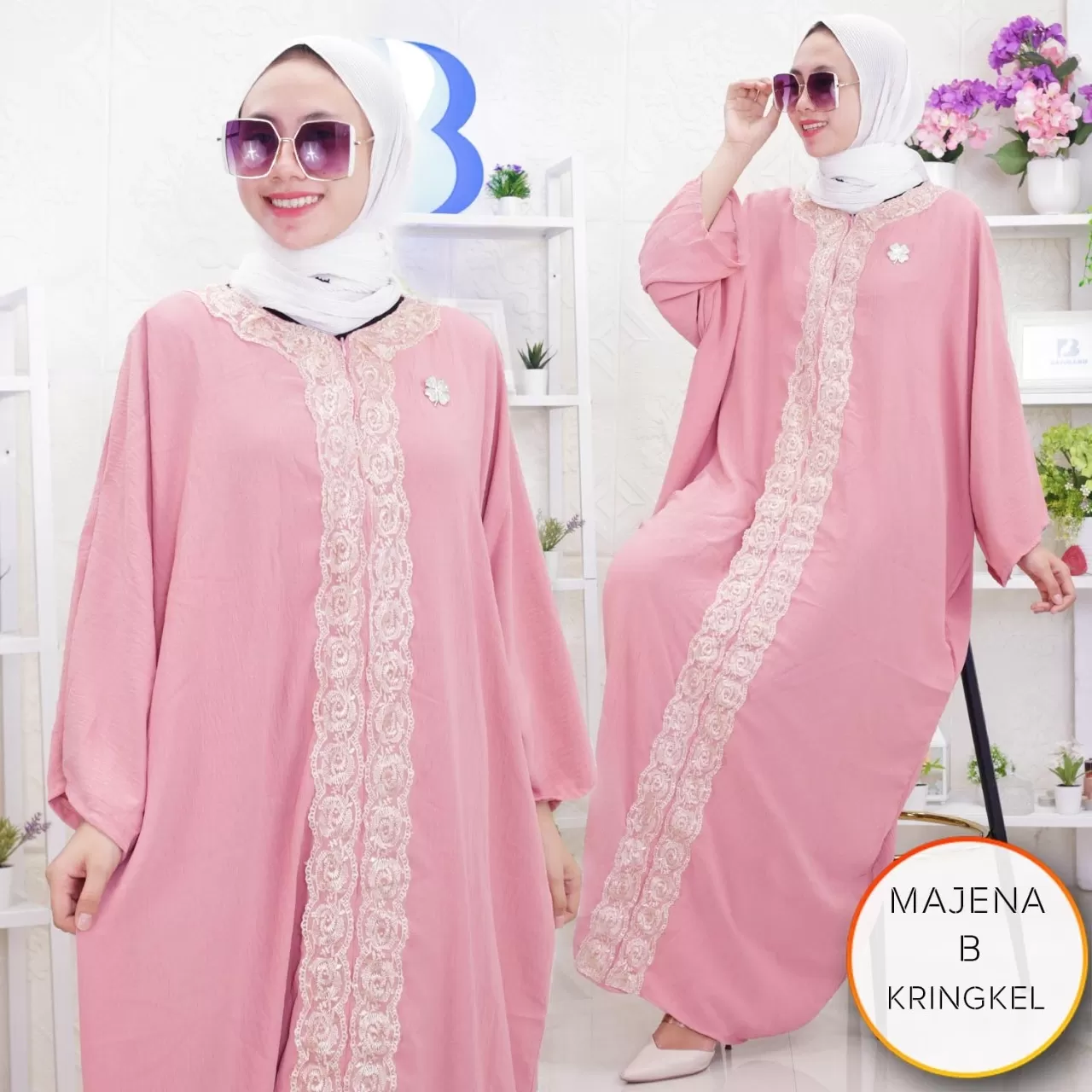 Kaftan Oversize Kringkel Airflow Busui Sleting Variasi Renda Majena 028ERD Kringkel Airflow - bajubaru.id, Belanja Online di bajubaru.id saja 