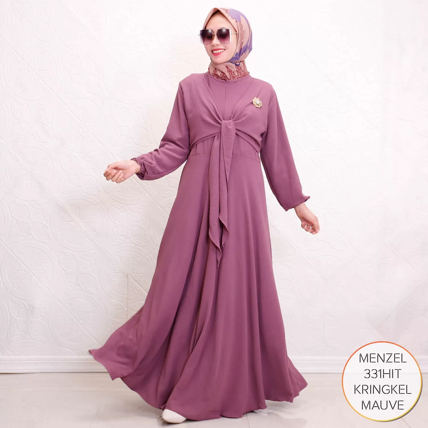 Gamis Kringkel Airflow Busui Sleting Layer Depan Menzel 12 3