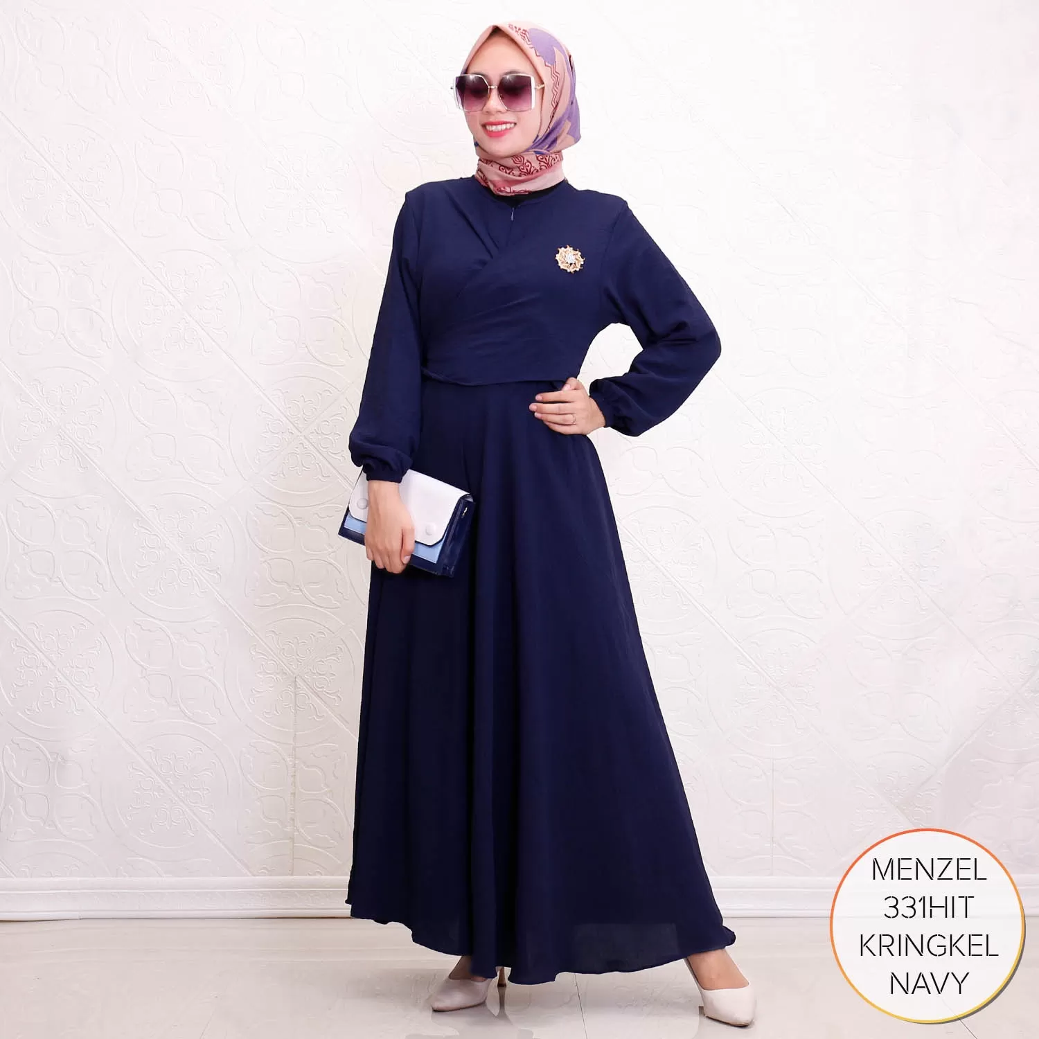 Gamis Kringkel Airflow Busui Sleting Layer Depan Menzel 12 3