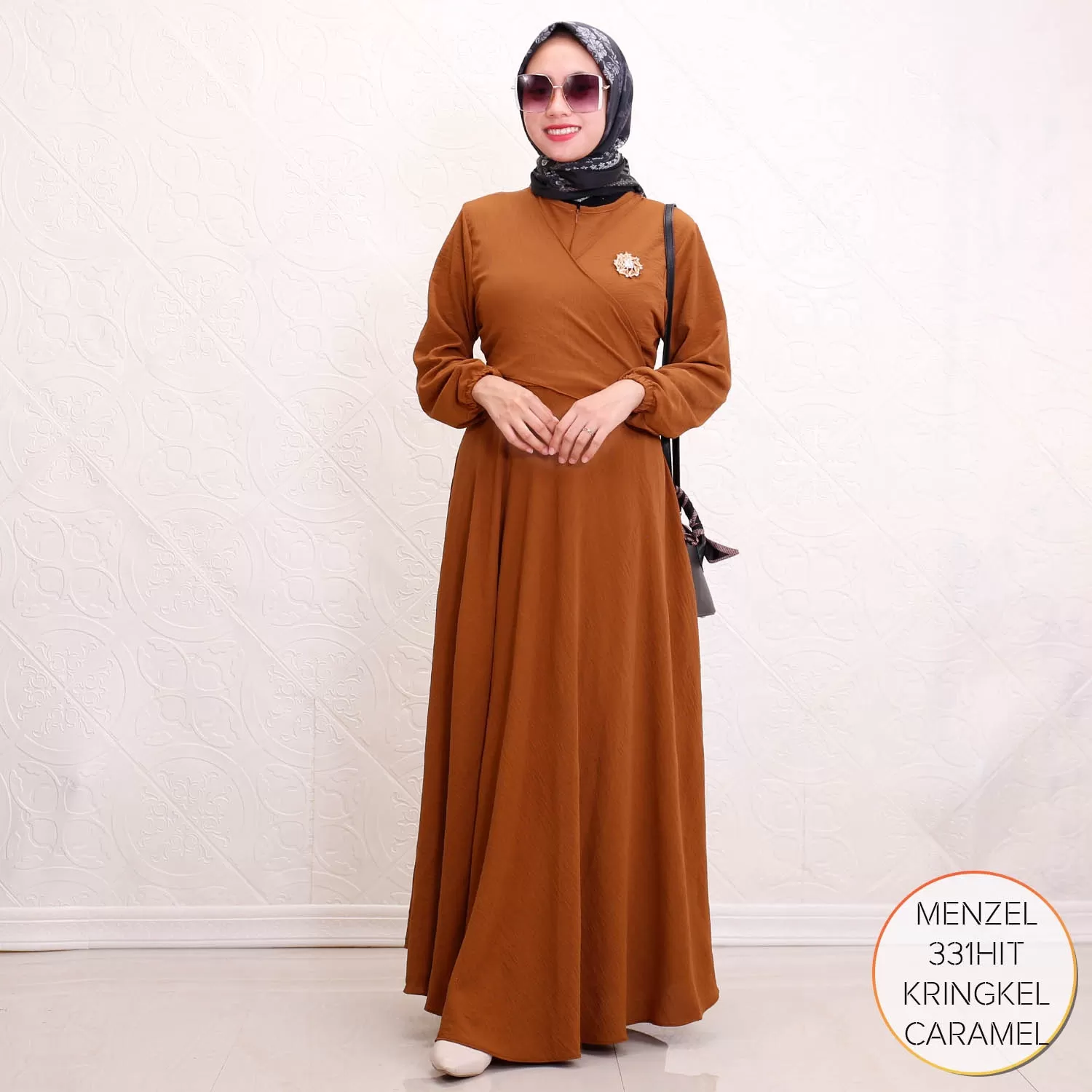 Gamis Kringkel Airflow Busui Sleting Layer Depan Menzel 12 3