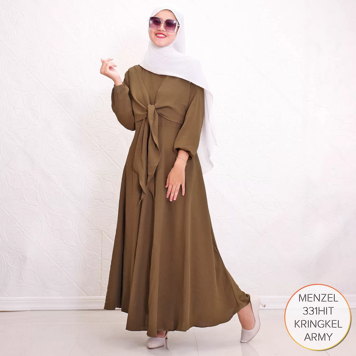 Gamis Kringkel Airflow Busui Sleting Layer Depan Menzel 12 3