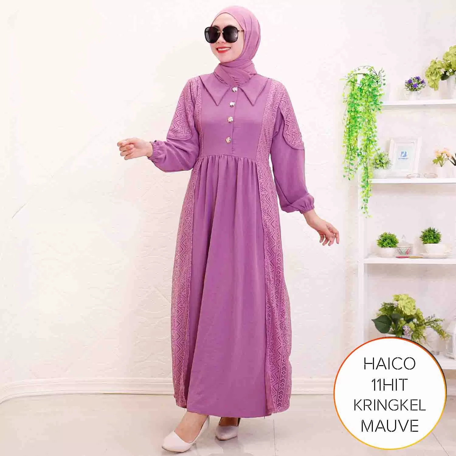 Gamis Busui Kringkel Airflow Korean Style Haico B 4