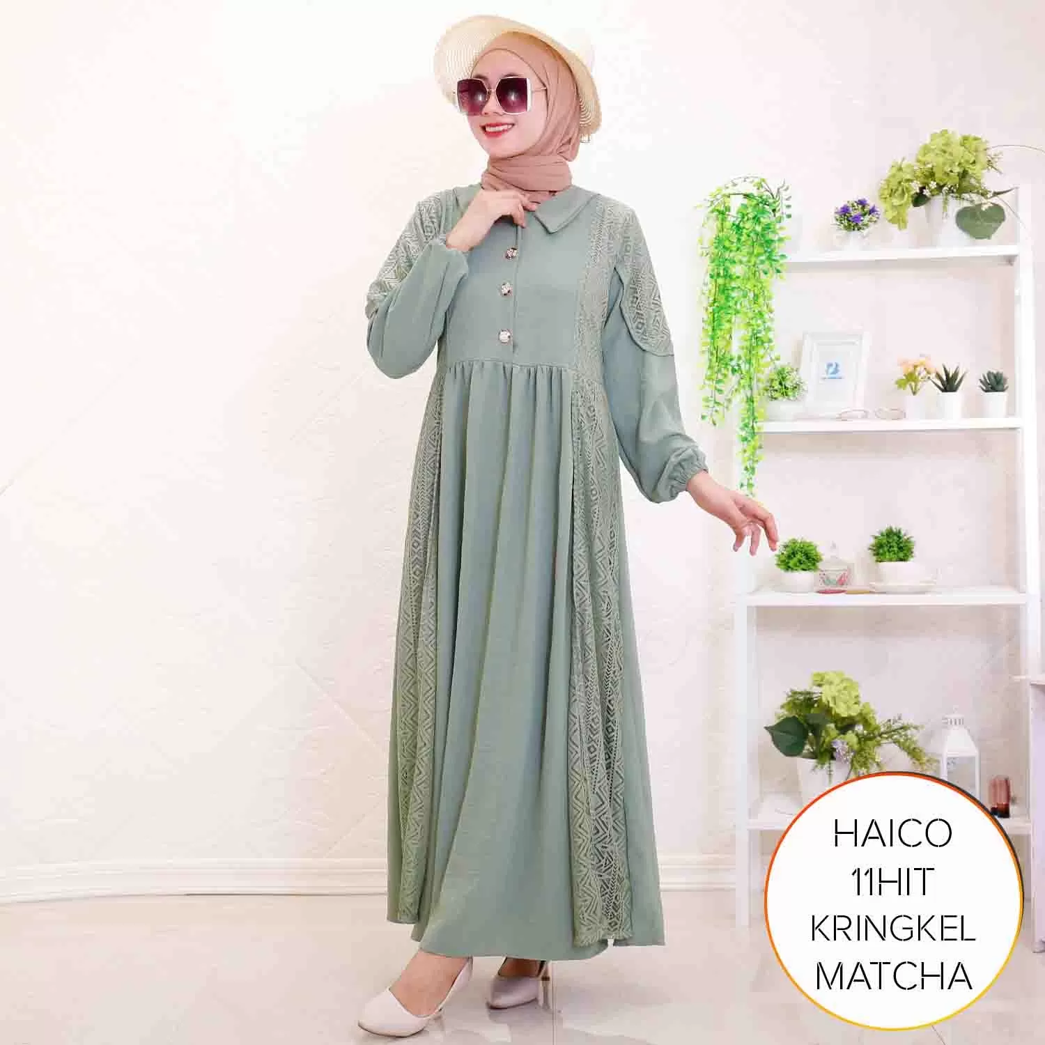 Gamis Busui Kringkel Airflow Korean Style Haico B 4