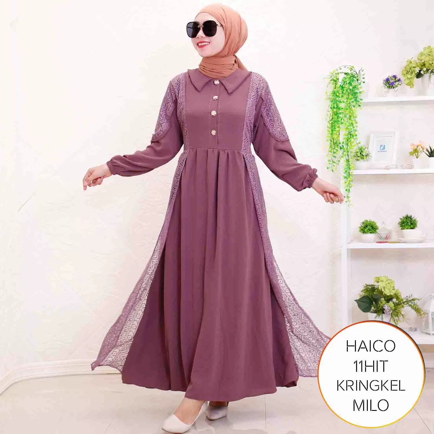 Gamis Busui Kringkel Airflow Korean Style Haico B 4