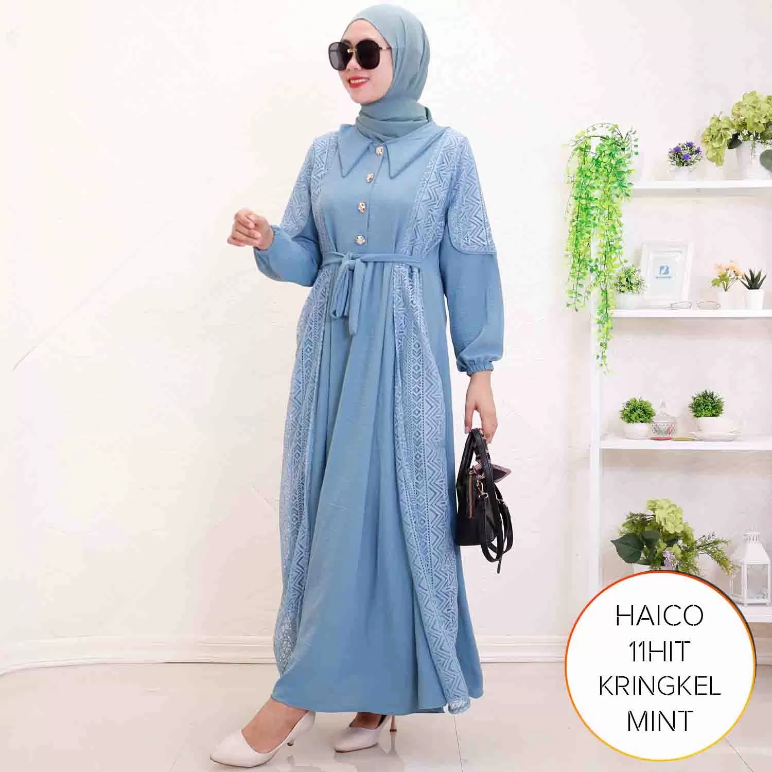 Gamis Busui Kringkel Airflow Korean Style Haico B 4