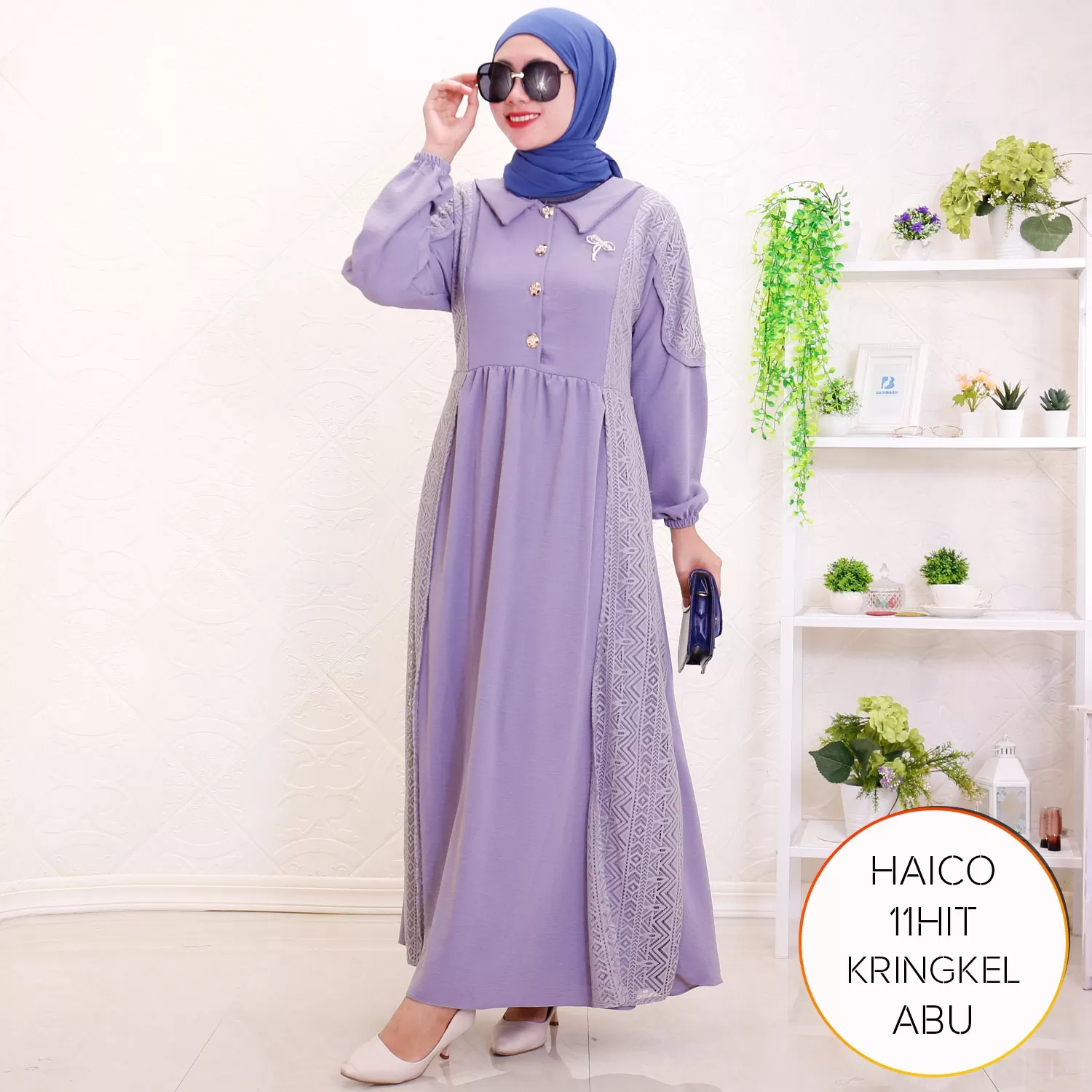 Gamis Busui Kringkel Airflow Korean Style Haico B 4