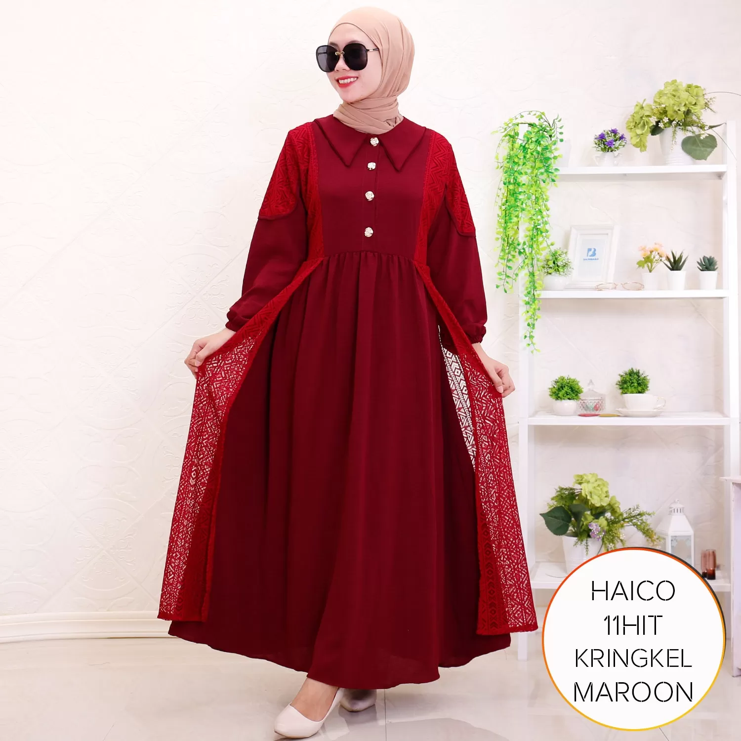 Gamis Busui Kringkel Airflow Korean Style Haico B 4