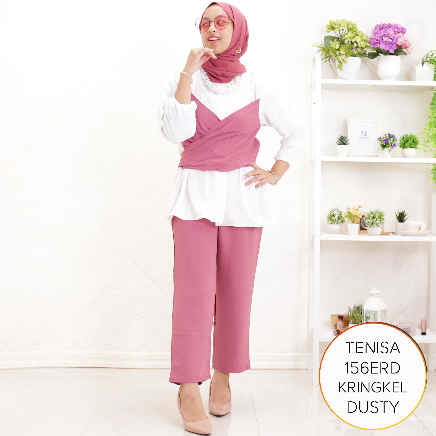 One Set Remaja Kekinian Simpel Crincle Tenisa 17 4