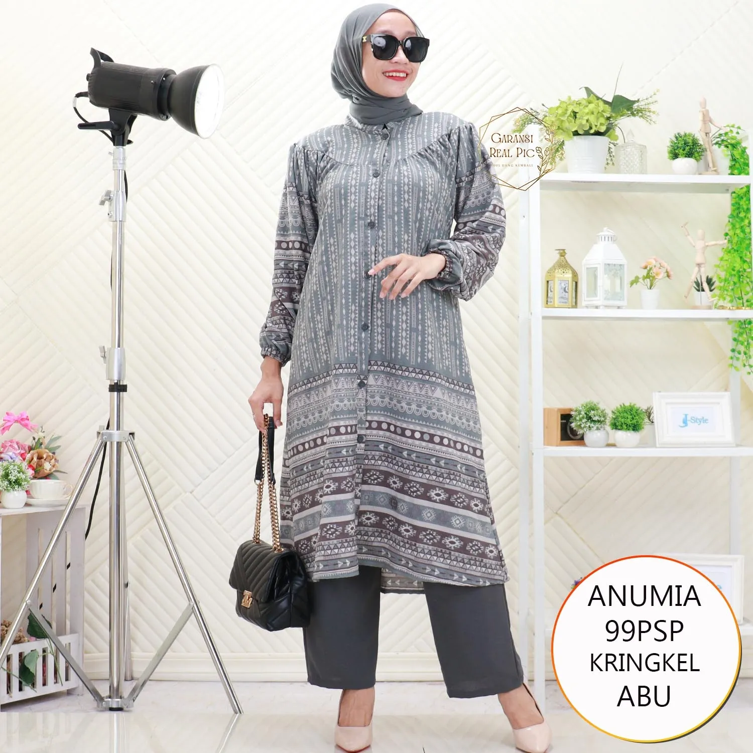 Anumia One Set Long Tunik Kringkel Full kancing Motif Etnik Printing 99PSP Kringkel Airflow - bajubaru.id, Belanja Online di bajubaru.id saja 