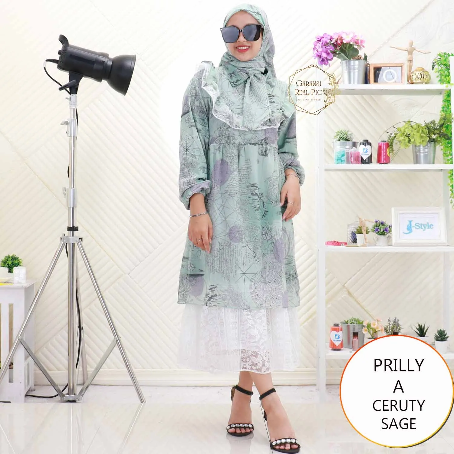 Prilly Midi Set Hijab Ceruty Mix Brukat Motif Umpak Brukat Keliling 406ERD ceruty - bajubaru.id, Belanja Online di bajubaru.id saja 