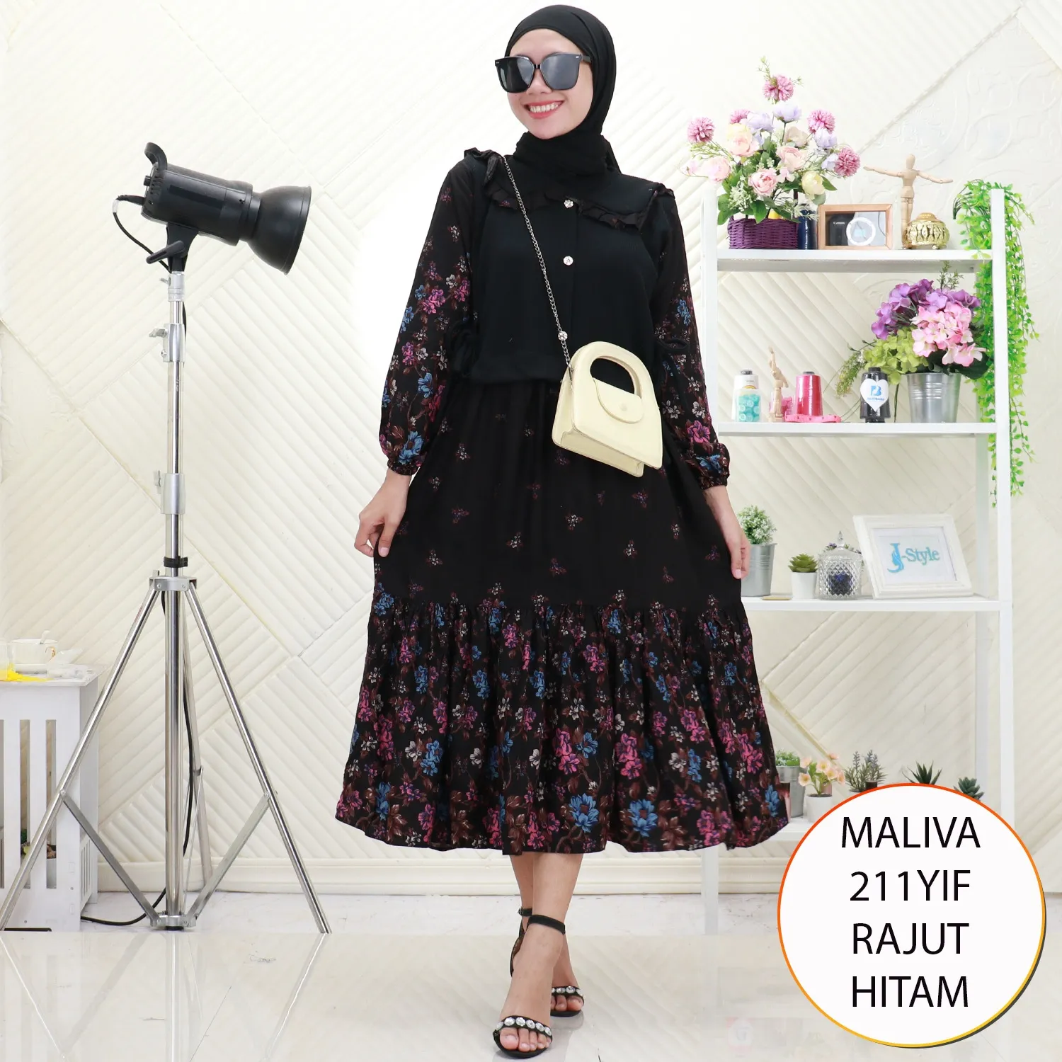 Maliva Midi Dress Rajut Mix Rayon Motif Korean Look10 211YIF Rajut - bajubaru.id, Belanja Online di bajubaru.id saja 